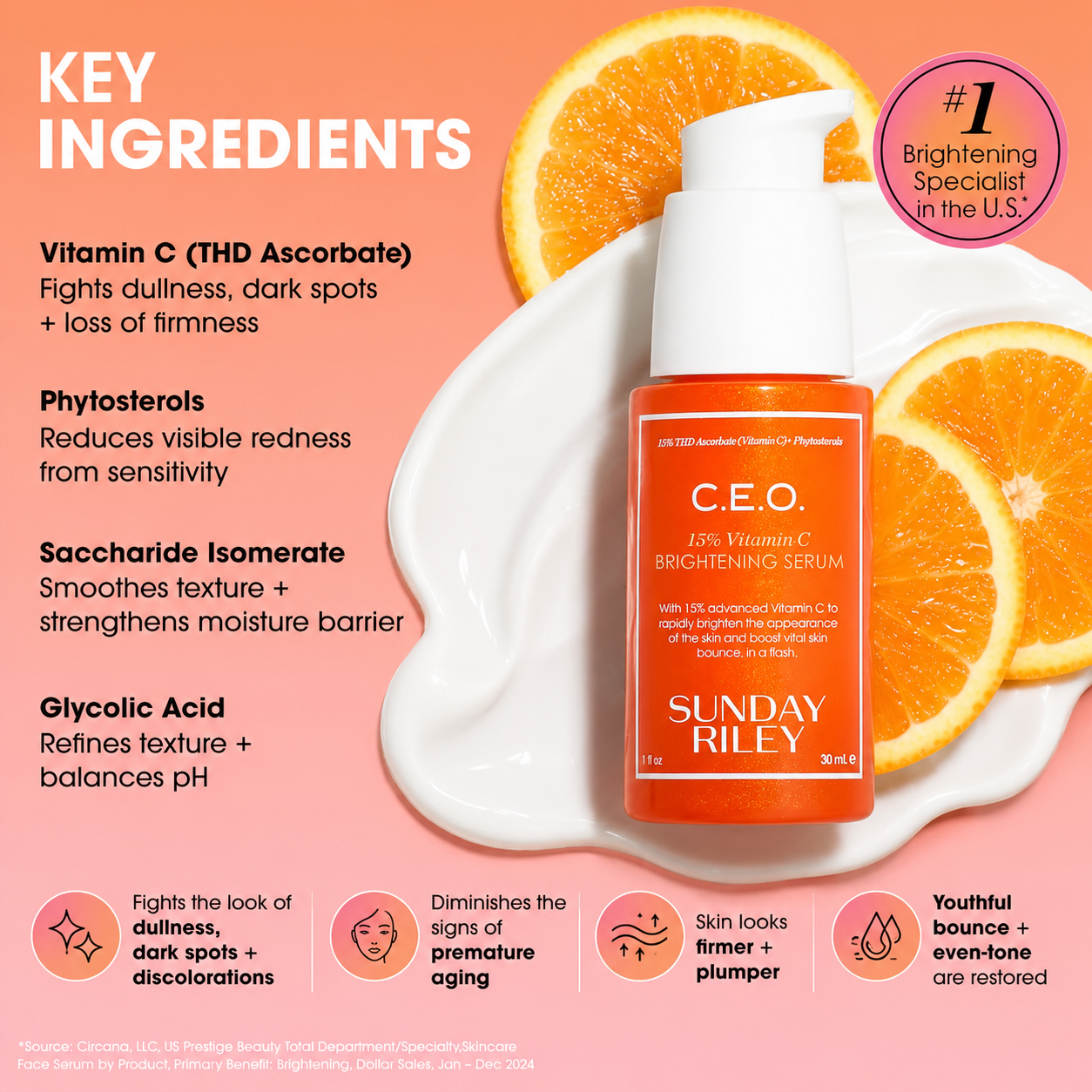 Sunday Riley C.E.O. 15% Vitamin C Brightening Serum